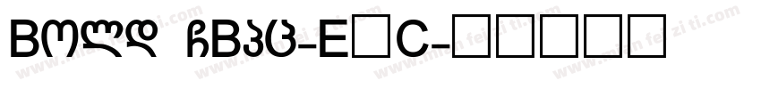 Bold GBpc-EUC字体转换